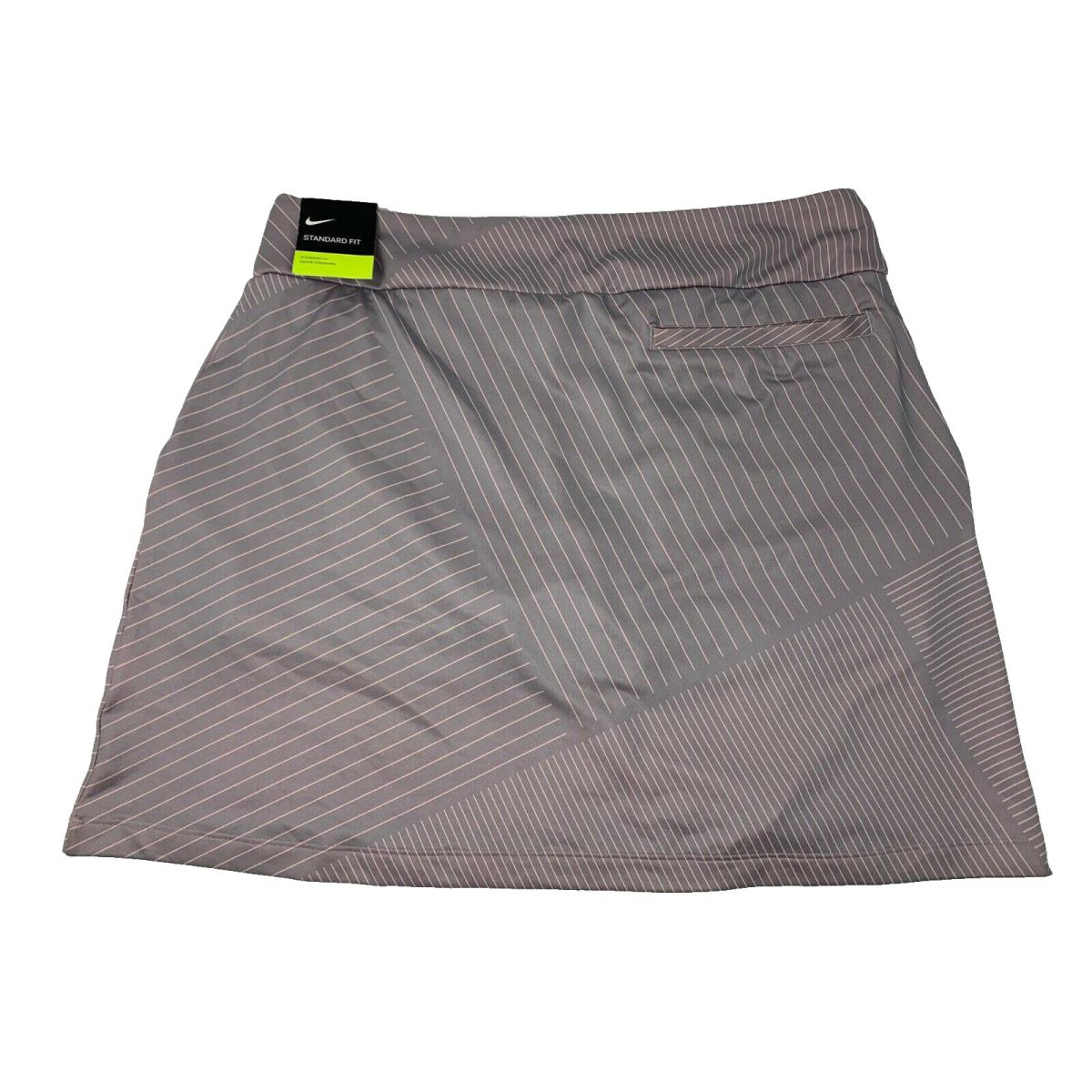 Nike S Women`s Dry Standard Fit Golf/tennis Skort-grey/pink 929861-027