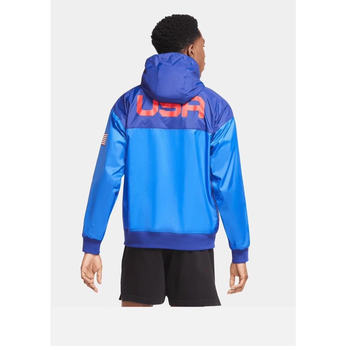 Nike Sportswear Team Usa Windrunner Blue Olympic Jacket CK5813-455 Size L
