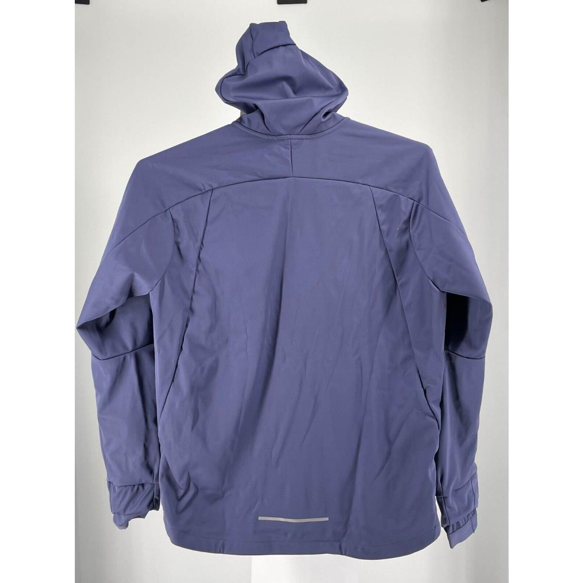 Nike Mens Hooded Shield Medium BV4880-557 Blue Running Jacket Full Zip