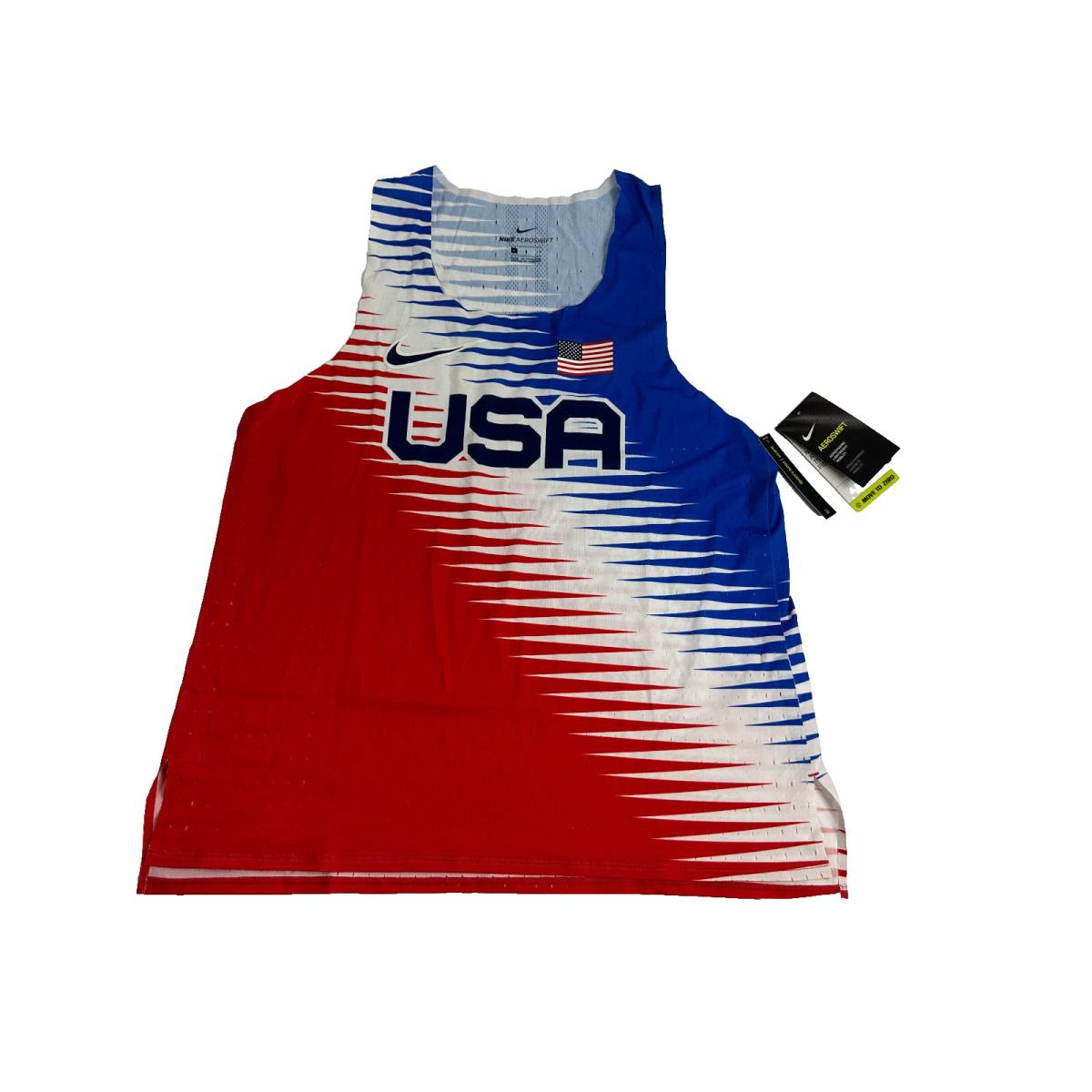 Nike Dri-fit Team Usa 2020 Olympics Singlet Multicolored Men`s Size L CV0403-657