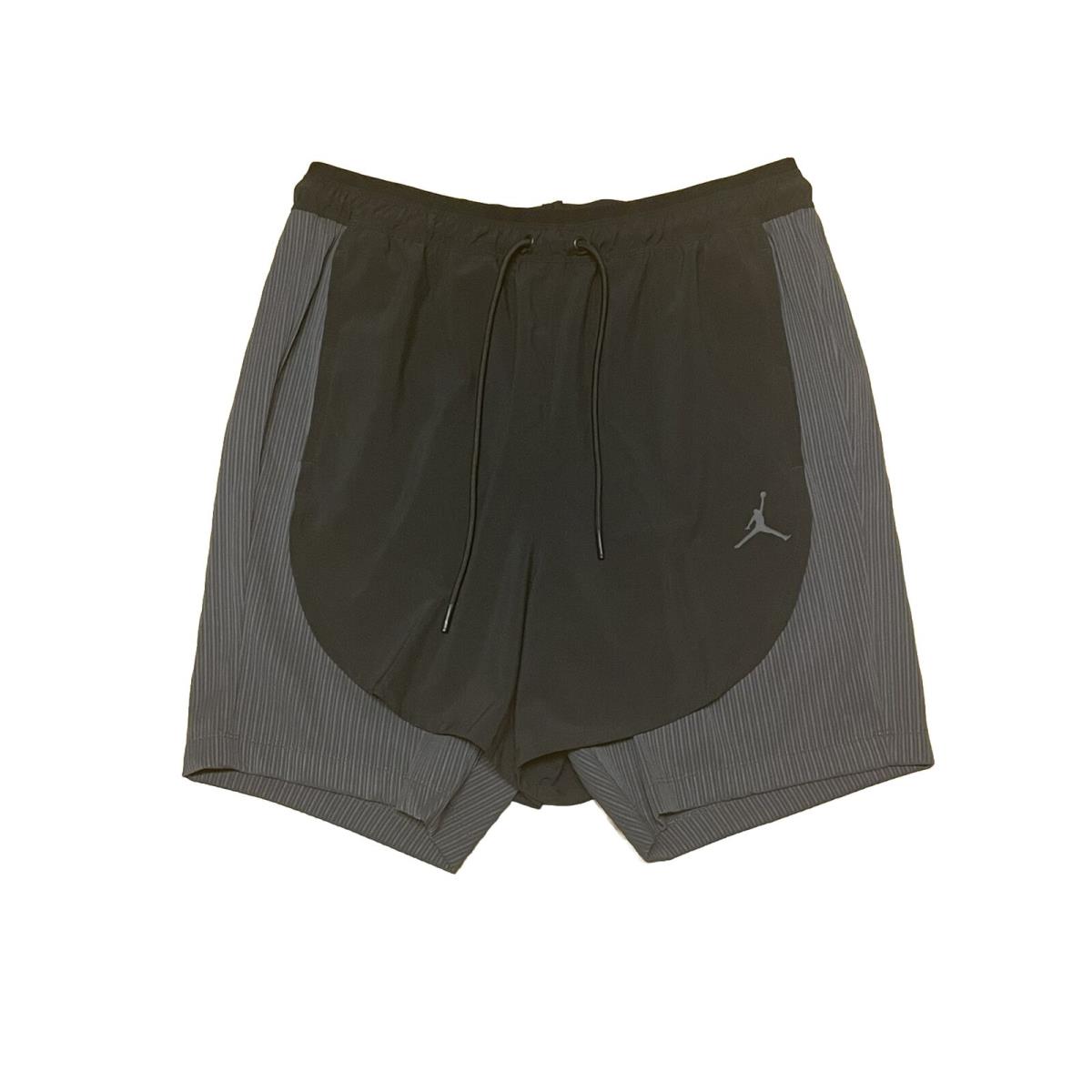 Nike Jordan Dri-fit Sport Shorts Black Grey DZ0573-010 Men s Size XL