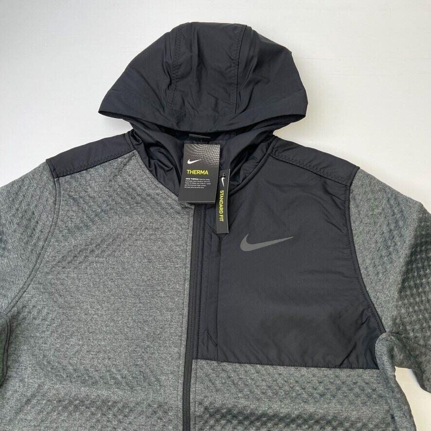 Nike Jacket Men Extra Large Therma Fit Training Hood Swoosh Coat Pocket Cruise +