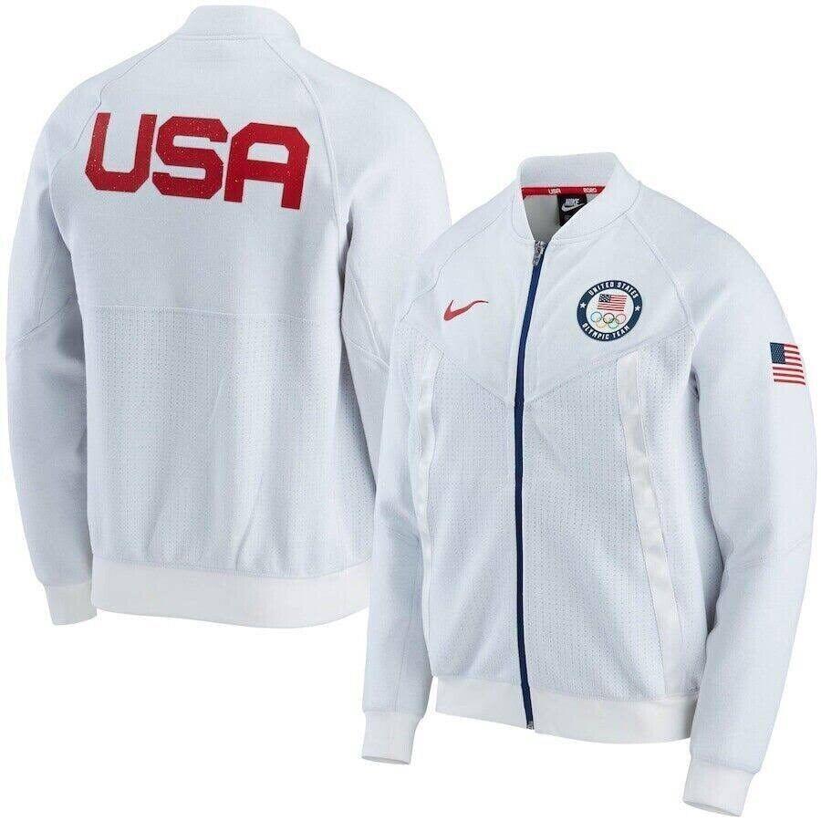 Size XL - Nike Team Usa 2020 Tokyo Olympics Media Day Zip Up Jacket - CK4567-100