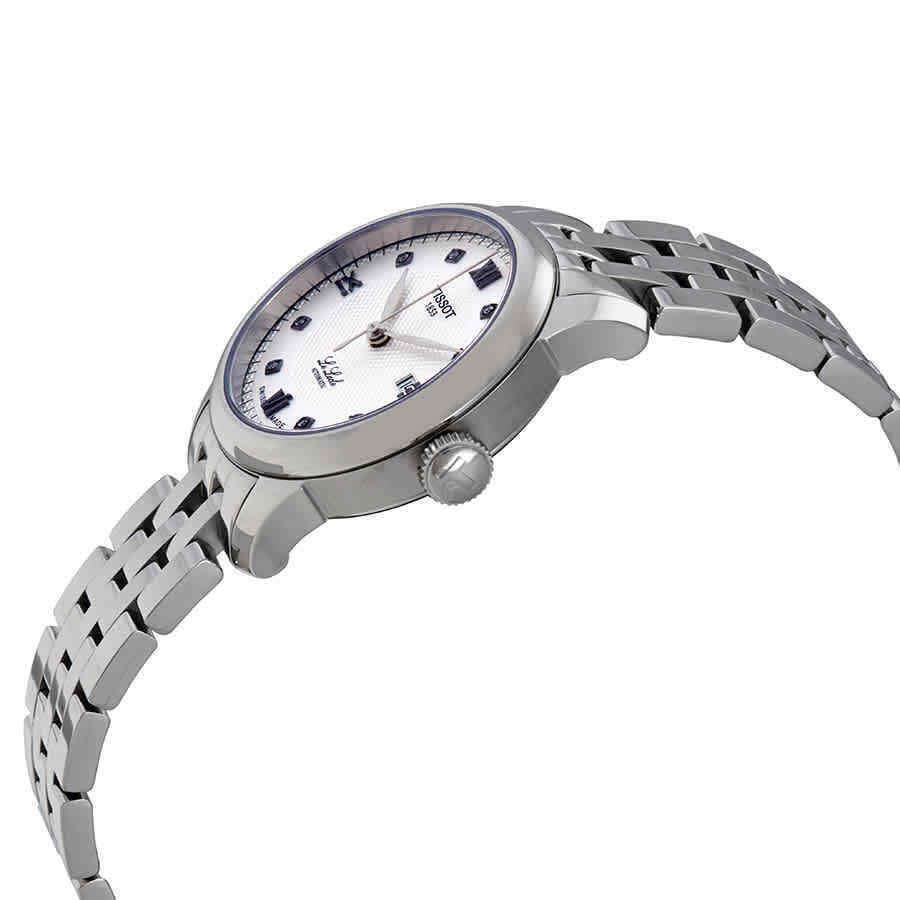 Tissot Le Locle Automatic Diamond Silver Dial Ladies Watch T006.207.11.036.00 - Dial: Silver, Band: Silver, Bezel: Silver