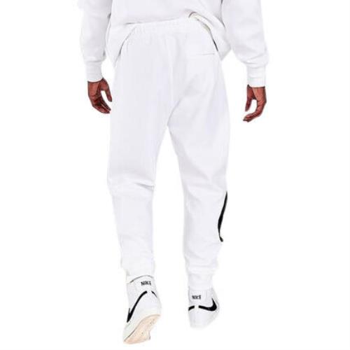 Men`s Nike White/black Sportswear Swoosh Tech Fleece Pants - XL