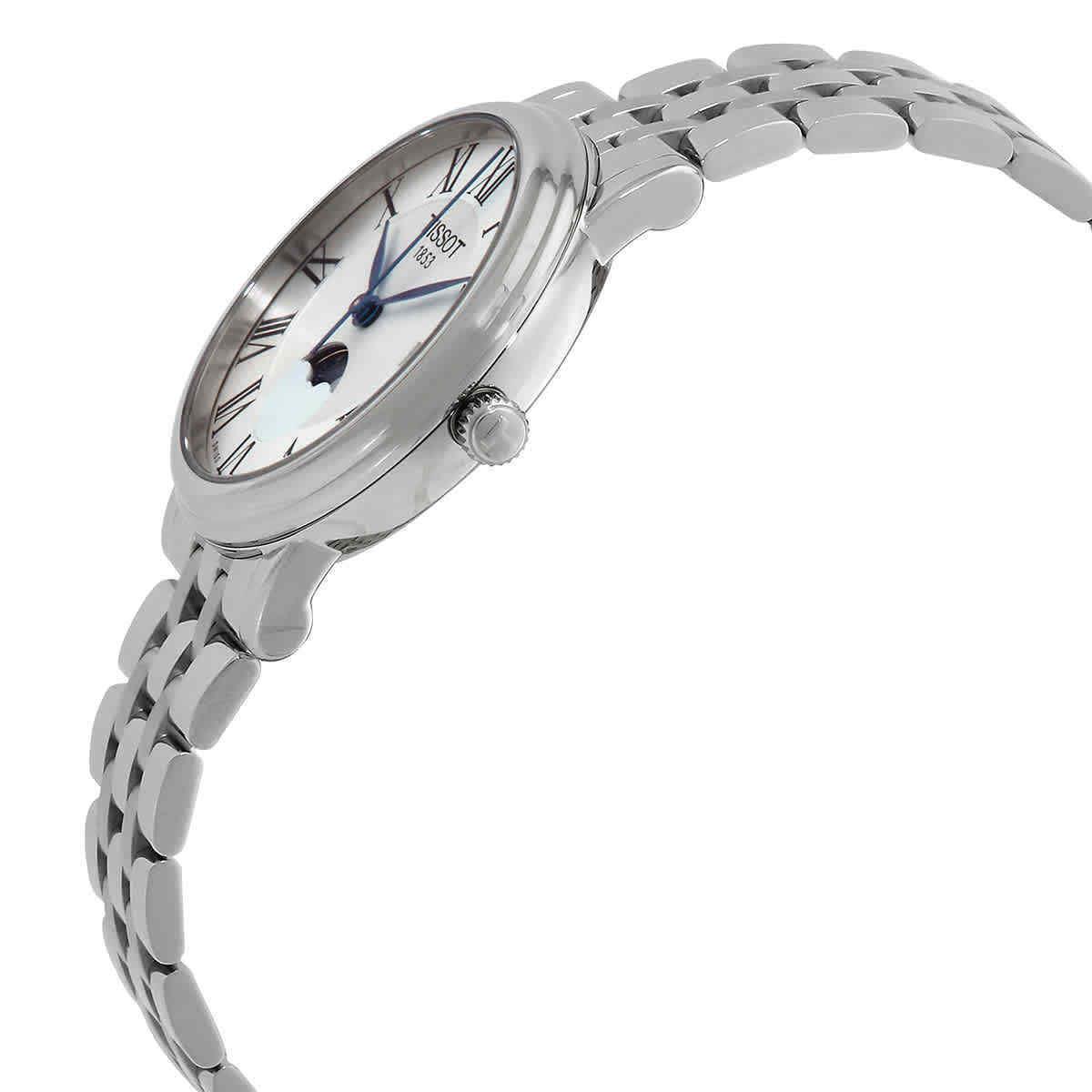 Tissot T-classic Quartz Carson Premium Lady Moonphase Watch T1222231103300