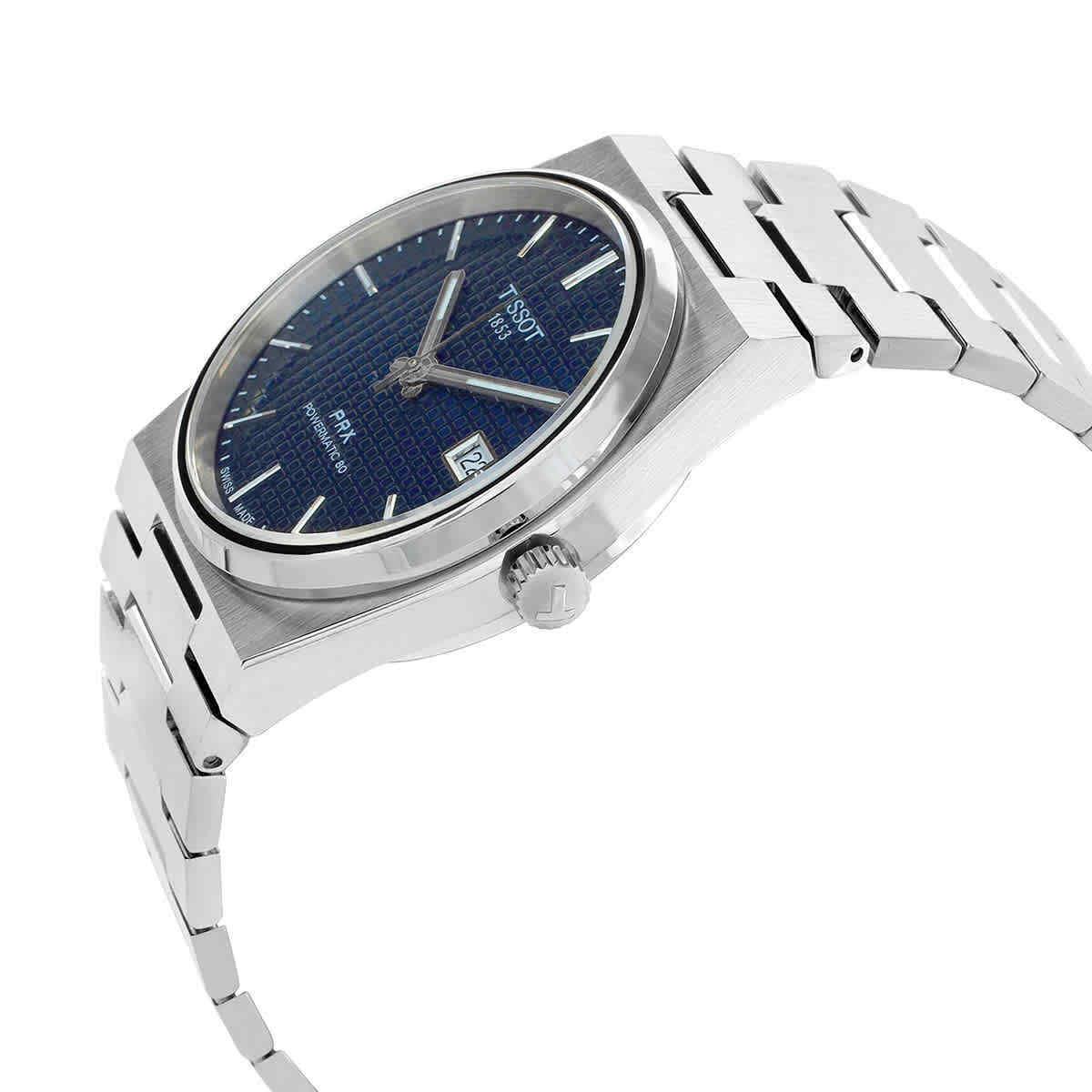 Tissot Prx Powermatic 80 Automatic Blue Dial Men`s Watch T137.407.11.041.00 - Dial: Blue, Band: Silver, Bezel: Silver