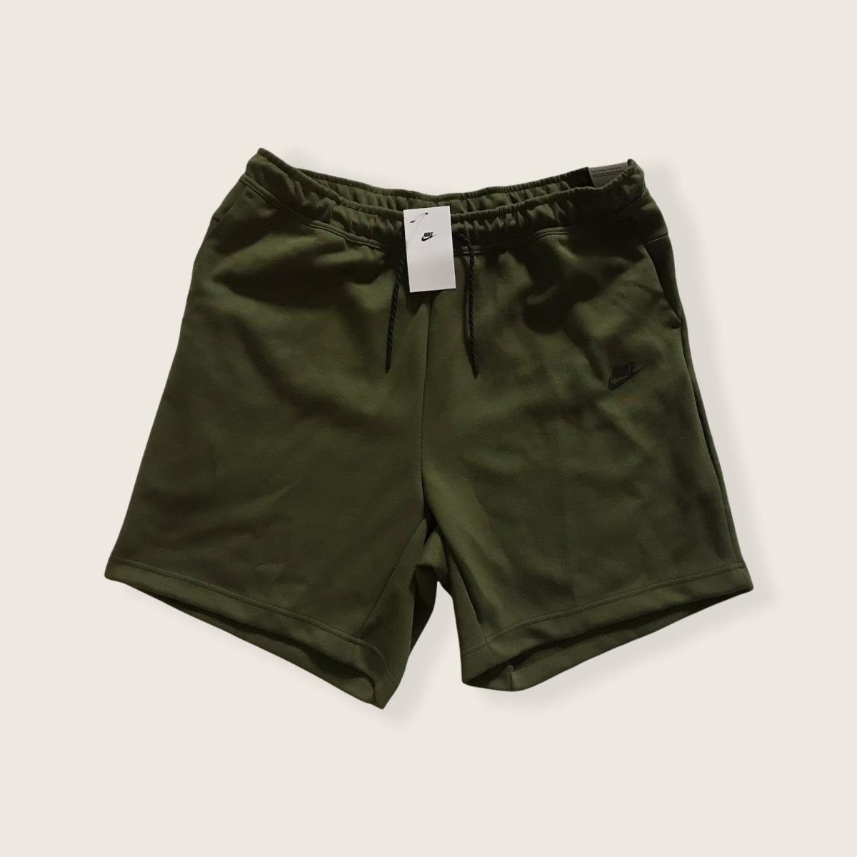 Nike Sportswear Tech Fleece Shorts Men s SZ Xxl Green/black CU4503-326