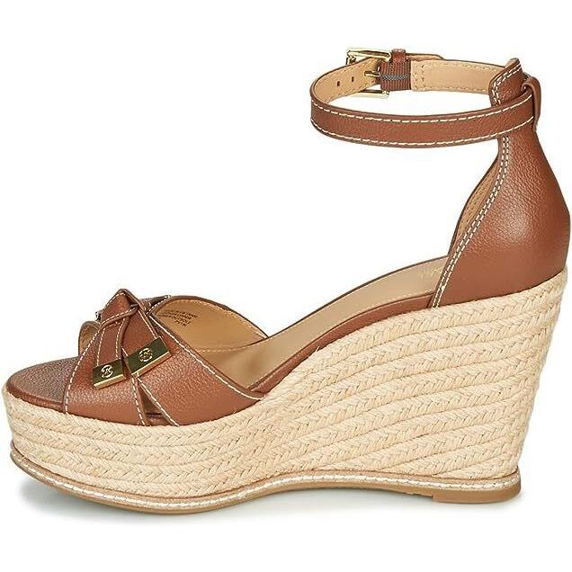 Michael Kors Women`s Ripley Brown Wedge Sandal Size: 7.5 M