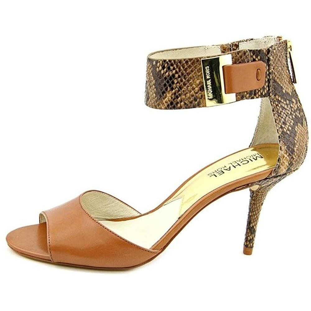 Michael Kors Woman`s Guiliana Sand Open Toe Ankle Strap Pump