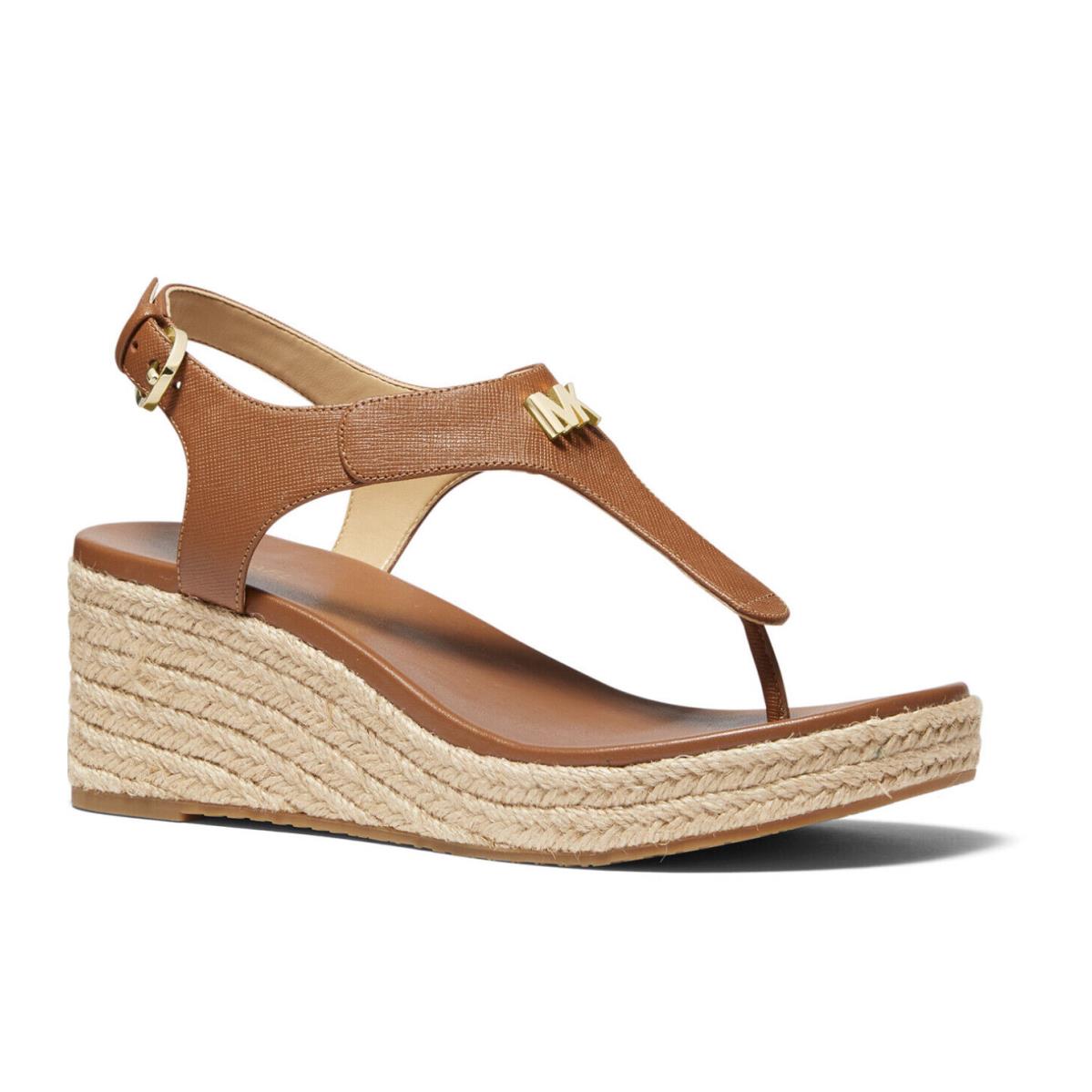 Kors Women`s Laney Luggage Thong Espadrille Sandals BROWN