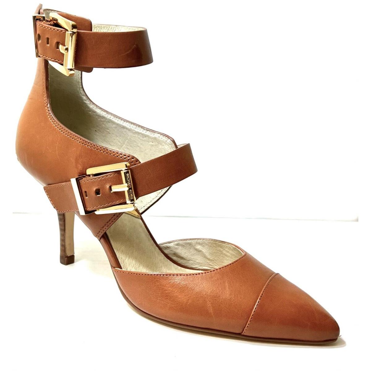 Kors Woman`s Adriana Mid Ankle-strap Sandal Luggage Size:7 M