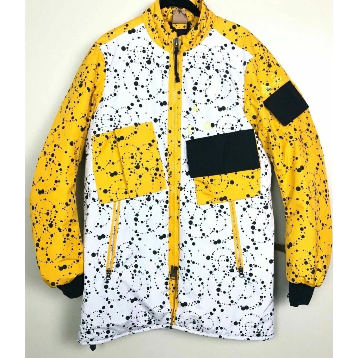 Nike Acg Insulated Jacket White/yellow-black Size Medium AQ3531 100