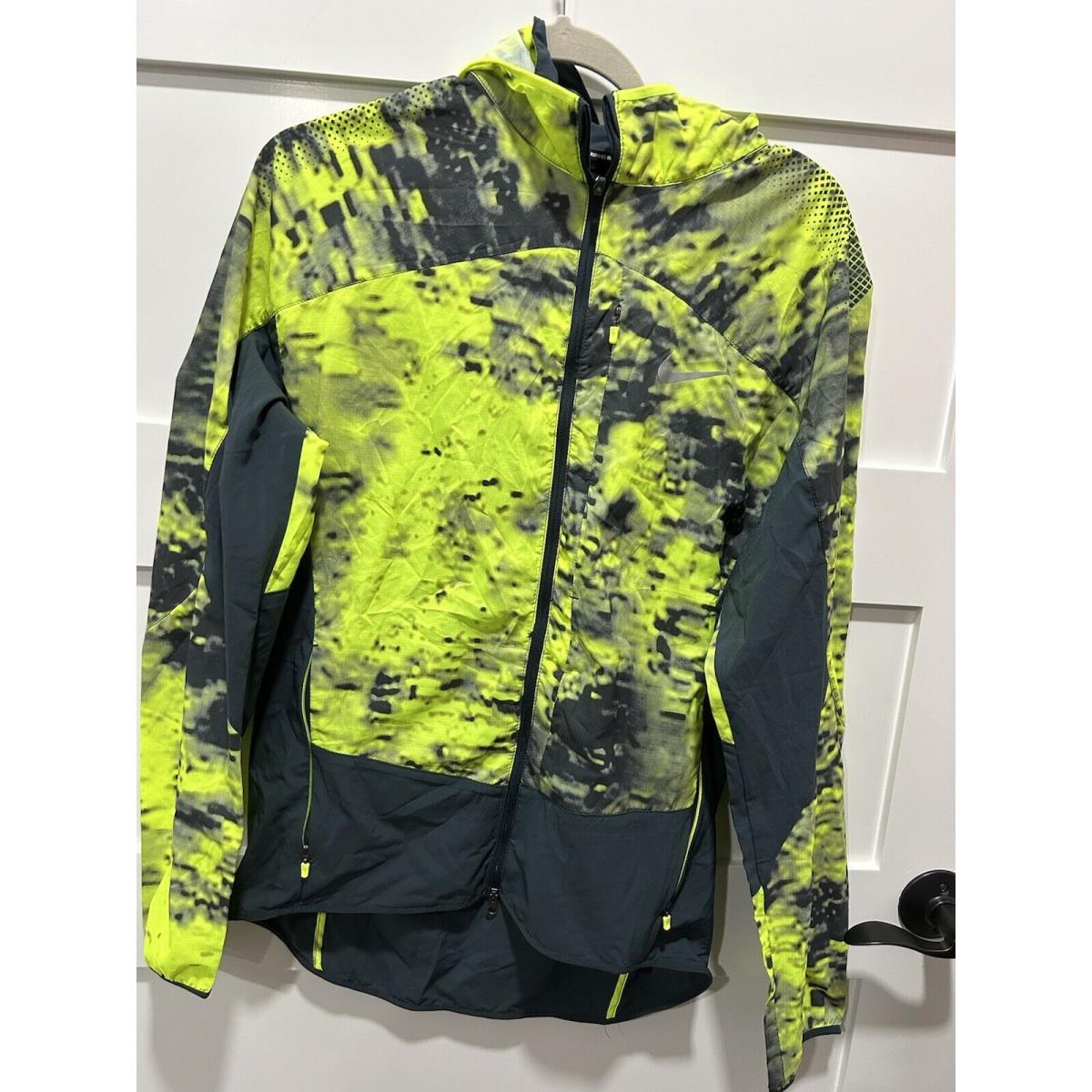 Nike Printed Trail Kiger Full-zip Men`s Running Jacket Sz S