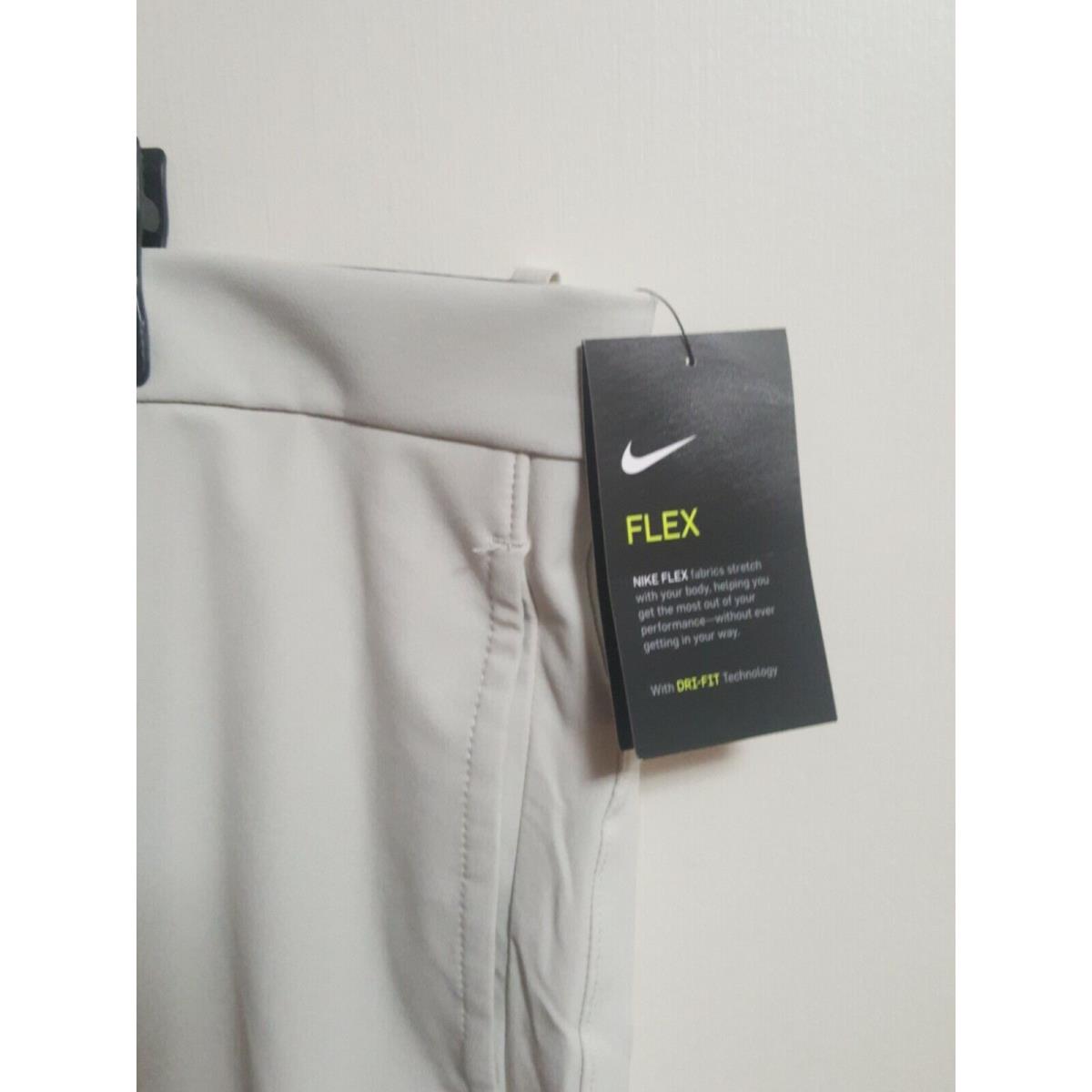 2-NWT-2024-Nike Flex Dri-fit -40 Men`s Golf Shorts Tan + Bone