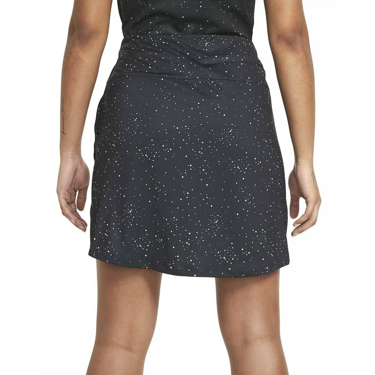 Nike S Women`s Dry Standard Fit Golf/tennis Skort-black/print CU9330-010