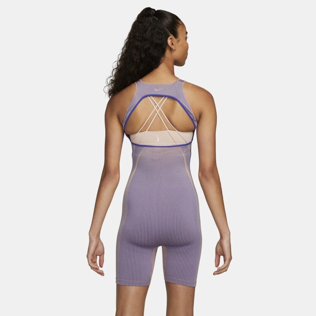 Nike Yoga Dri-fit Adv Reveal Romper Leotard Jumpsuit Womens S DQ5606-430