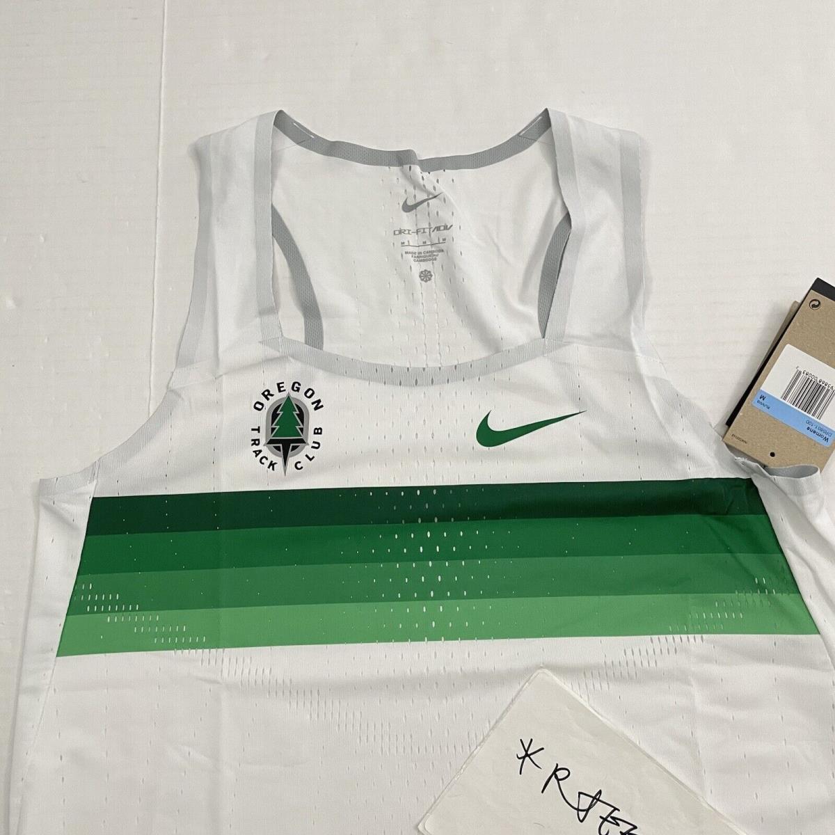 Womens Size M Nike Oregon Track Club Otc Dri Fit Adv Running Singlet DR5851-100