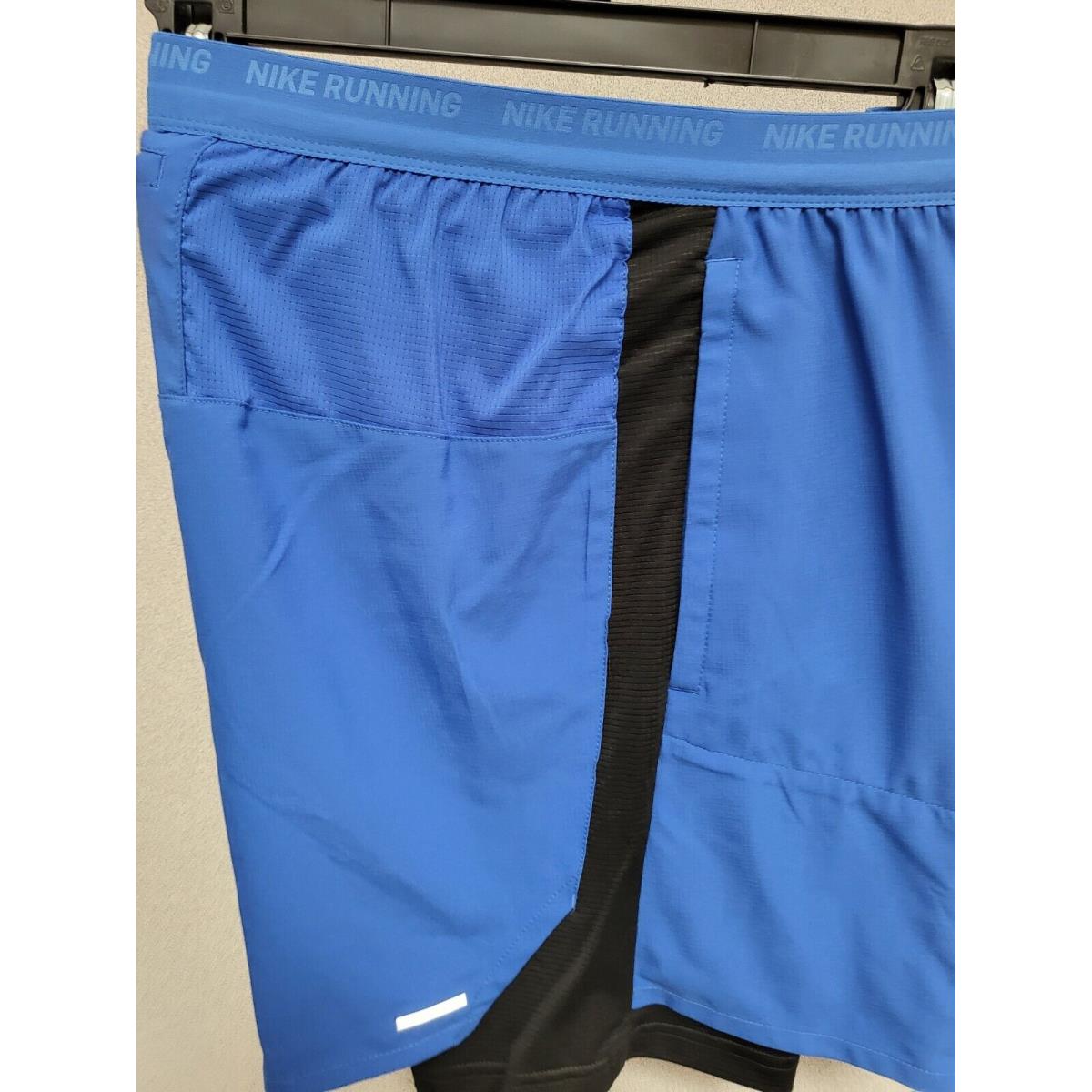 2-Nike Men s Flex Stride 7 2 in 1 Running Shorts-med-blue/green DM4757