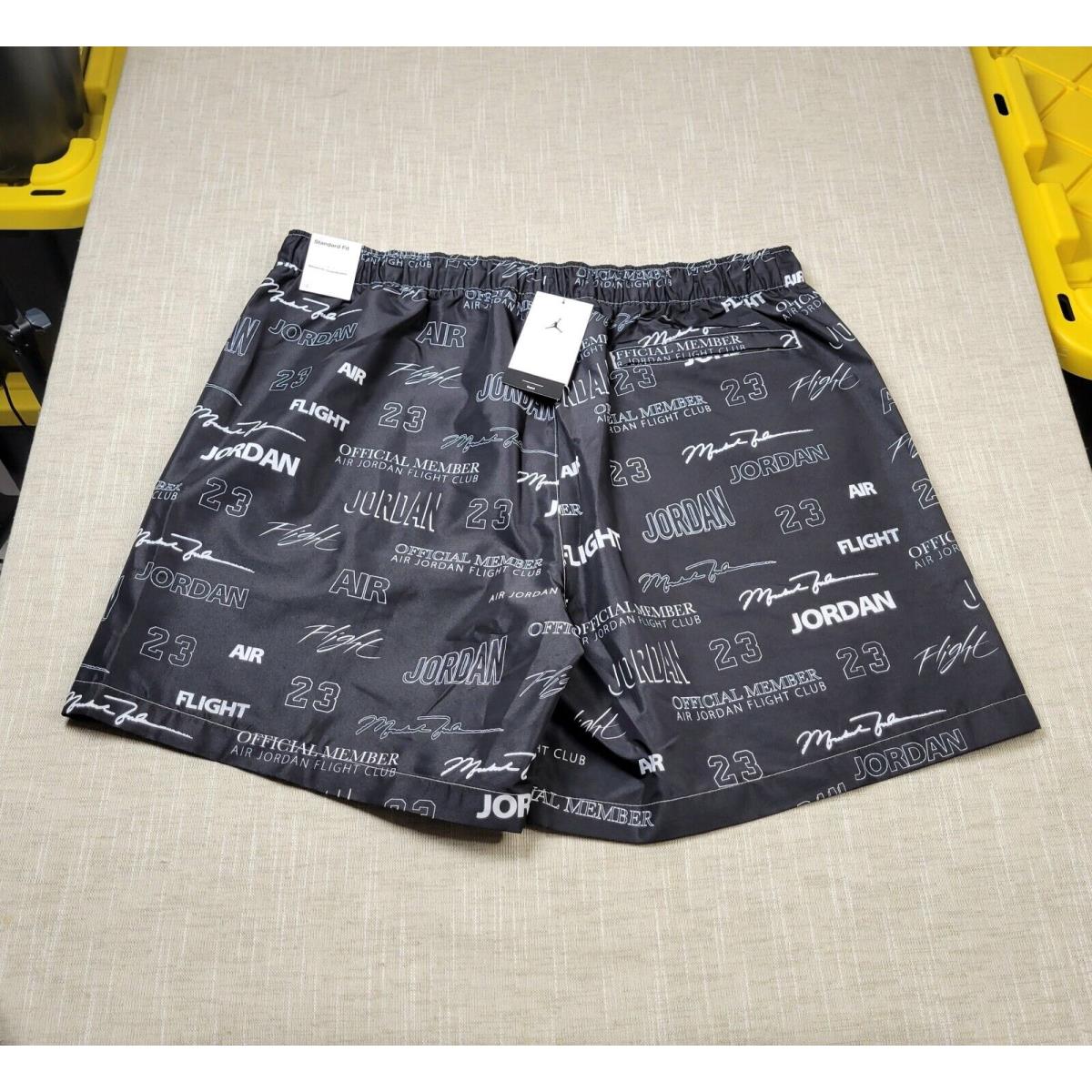 Nike Air Jordan Mvp Shorts 2XL Mens Black White Woven Repel Flight Aop