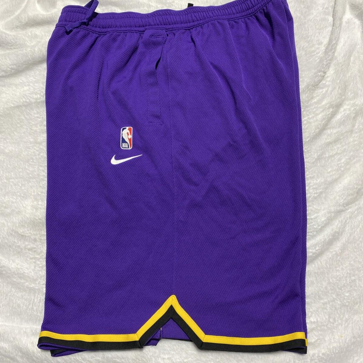 Nike Dri Fit 2XL Tall Nba Team Issued Shorts Los Angeles Lakers