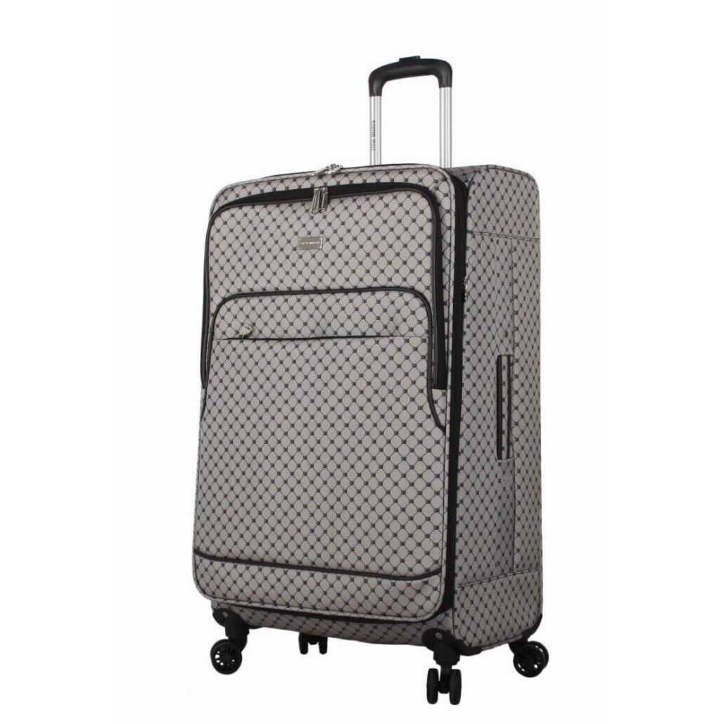 Steve Madden 28 Inch Expandable Softside Suitcase with Rolling Spinner Wheels