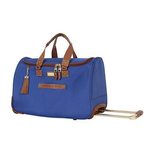 Steve Madden Designer Carry On Luggage Collection-lightweight 20 Inch Duffel Bag Global Blue