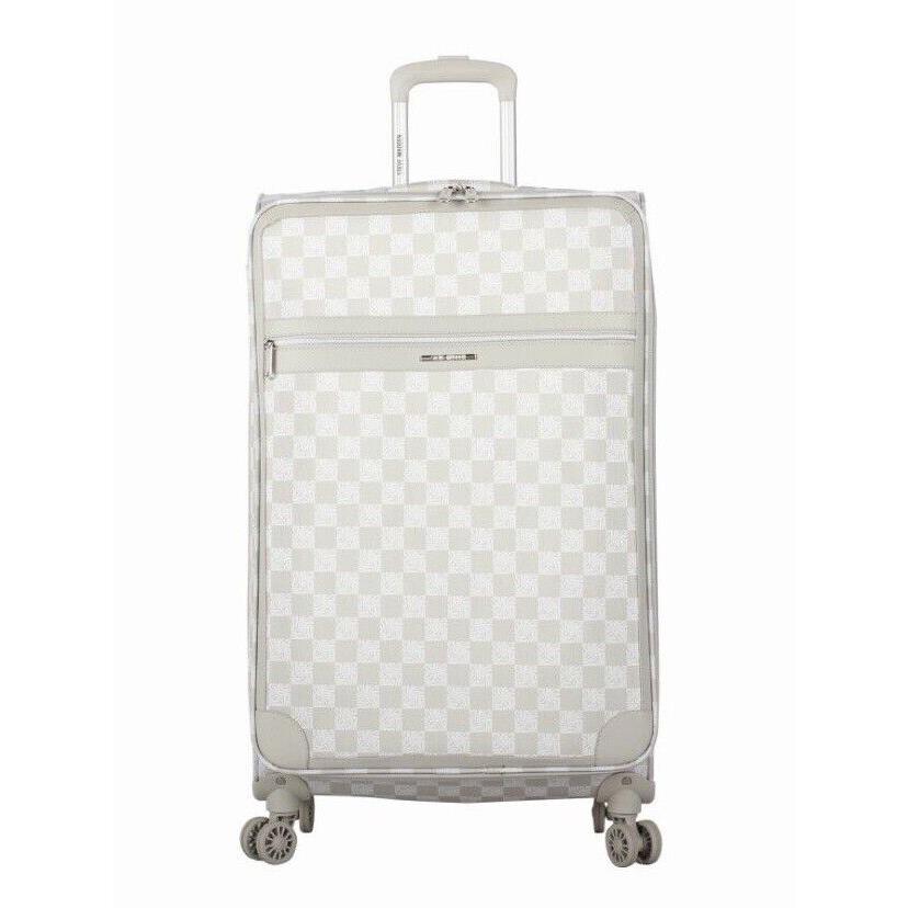 Steve Madden 28 Inch Expandable Softside Suitcase with Rolling Spinner Wheels