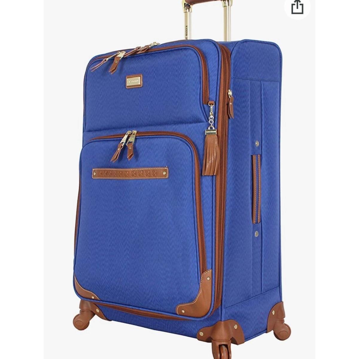 4PC Steve Madden Spinner Global Collection Luggage Set Blue