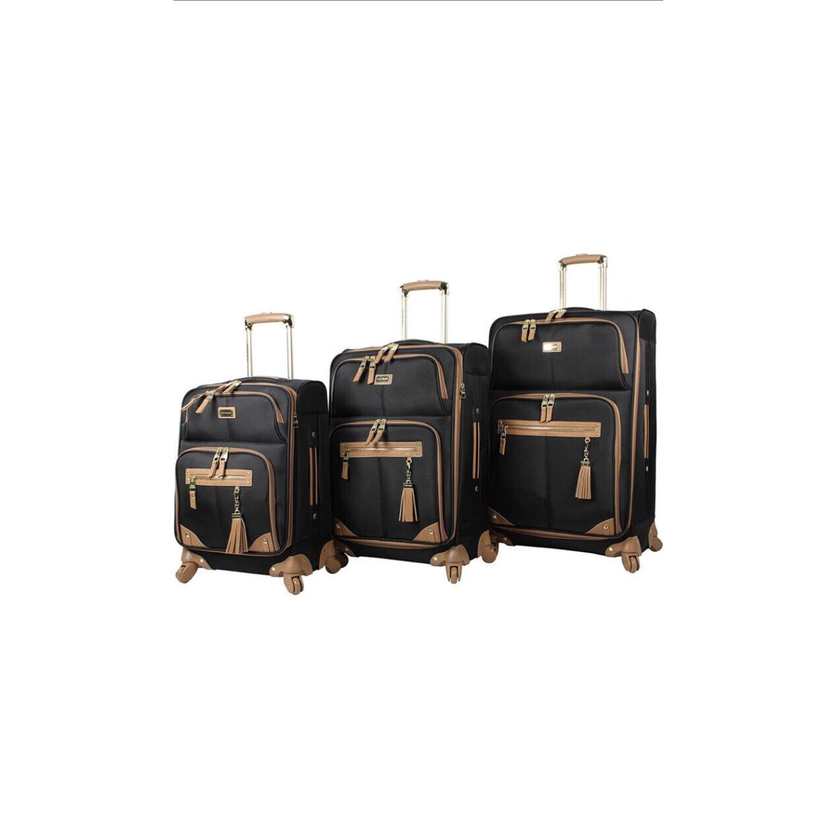 Steve Madden Designer Luggage Collection 3-Piece Softside Expandable