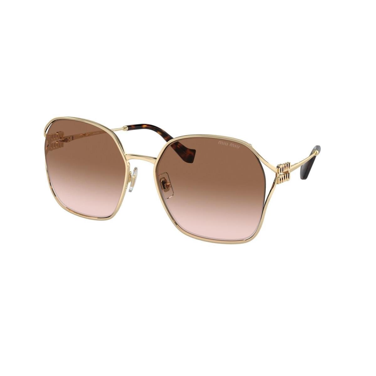 52WS Sunglasses ZVN0A6 Gold by Miu Miu