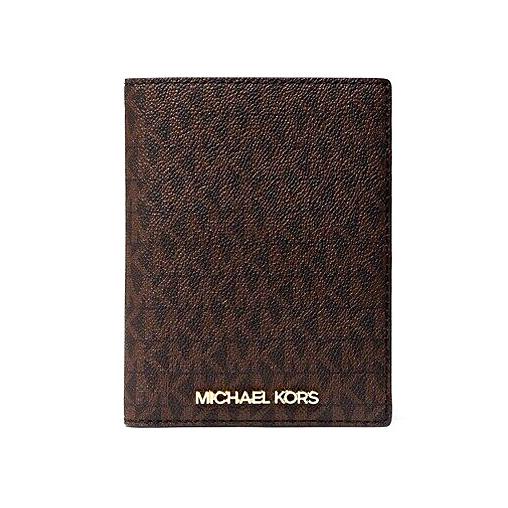 Michael Kors Jet Set Travel Passport Case Medium Wallet Brown