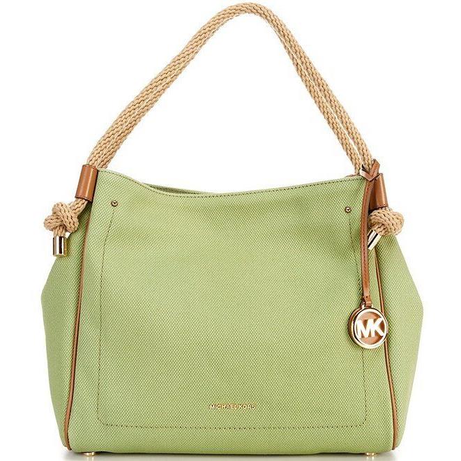 Michael Kors Isla Large Grab Shoulder Bag Green