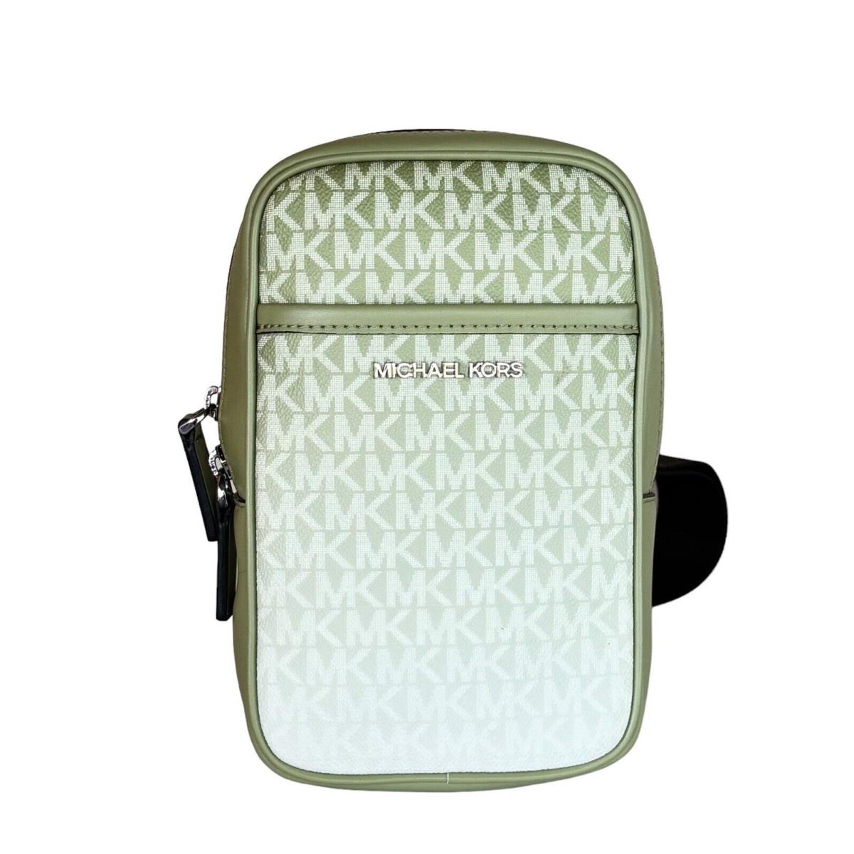 Michael Kors Unisex Cooper Medium Ombre Sling Pack Crossbody Bag MK Light Sage
