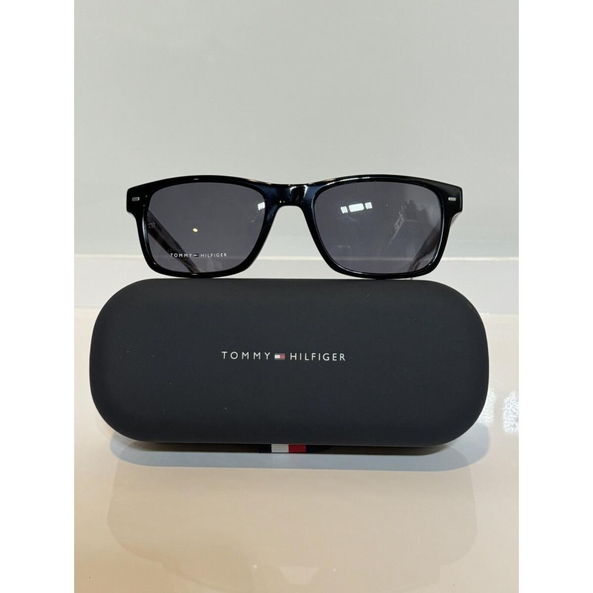 Tommy Hilfiger 1794S 807 Shiny Black Unisex Acetate Sunglasses 55mm