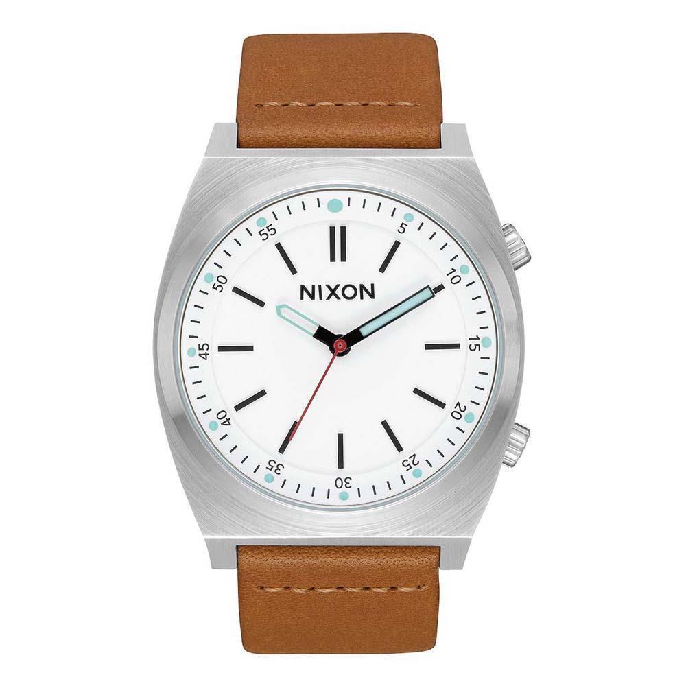 Nixon Brigade White 40mm Watch A1178-2728 Leather Strap New/unworn