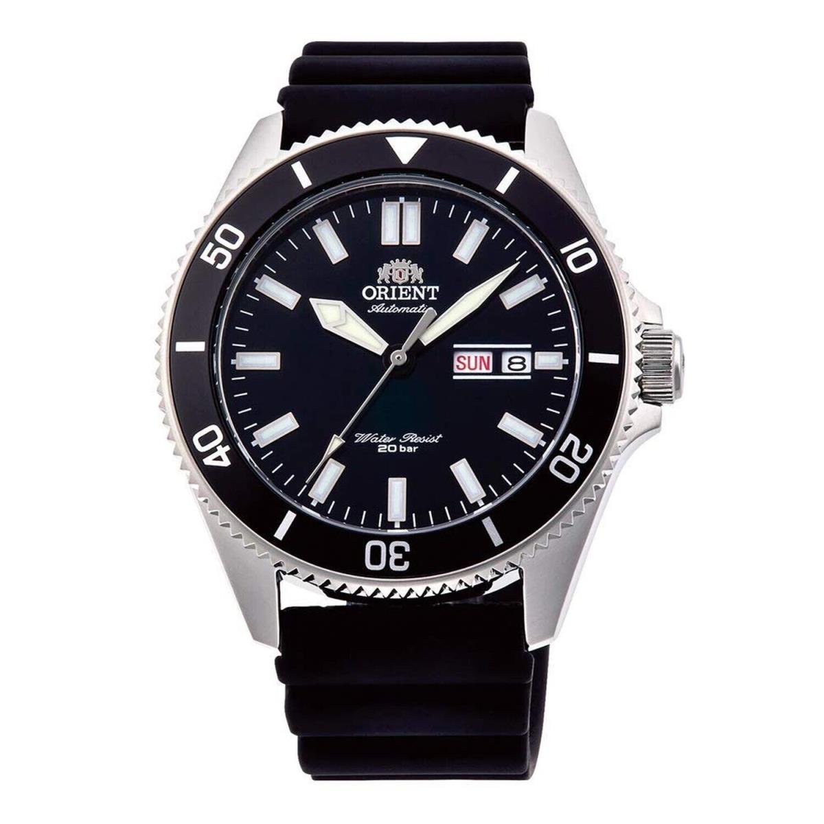 Orient Mens Automatic Watch with Rubber Strap RA-AA0010B19B Silicone Black