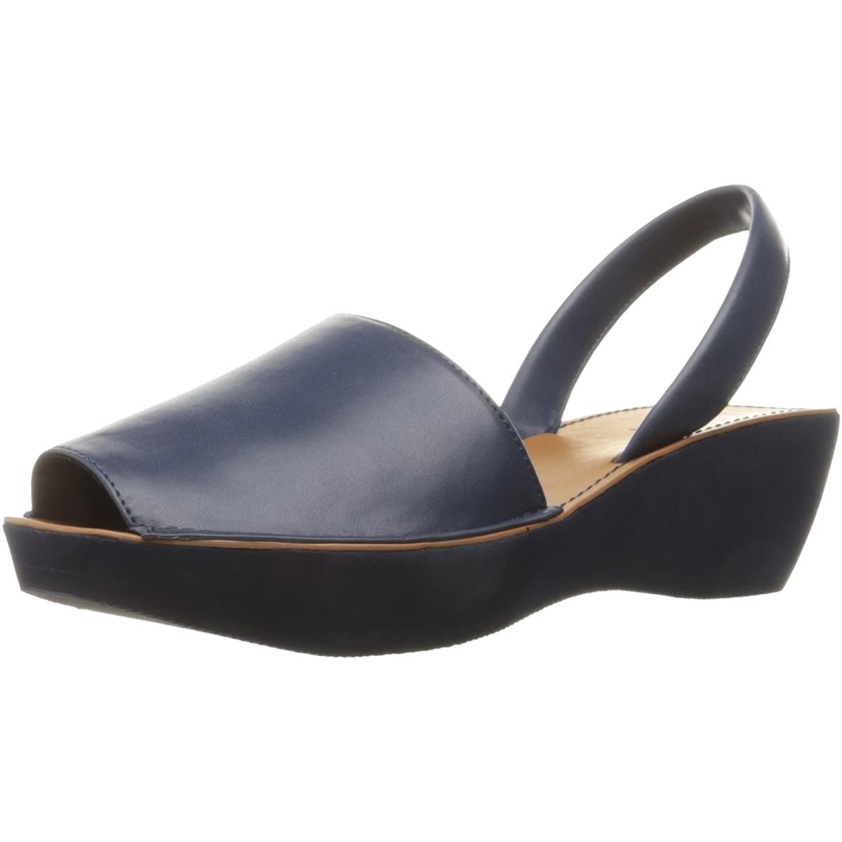 Kenneth Cole Reaction Women`s Fine Glass Slingback Platform Sandal Navy