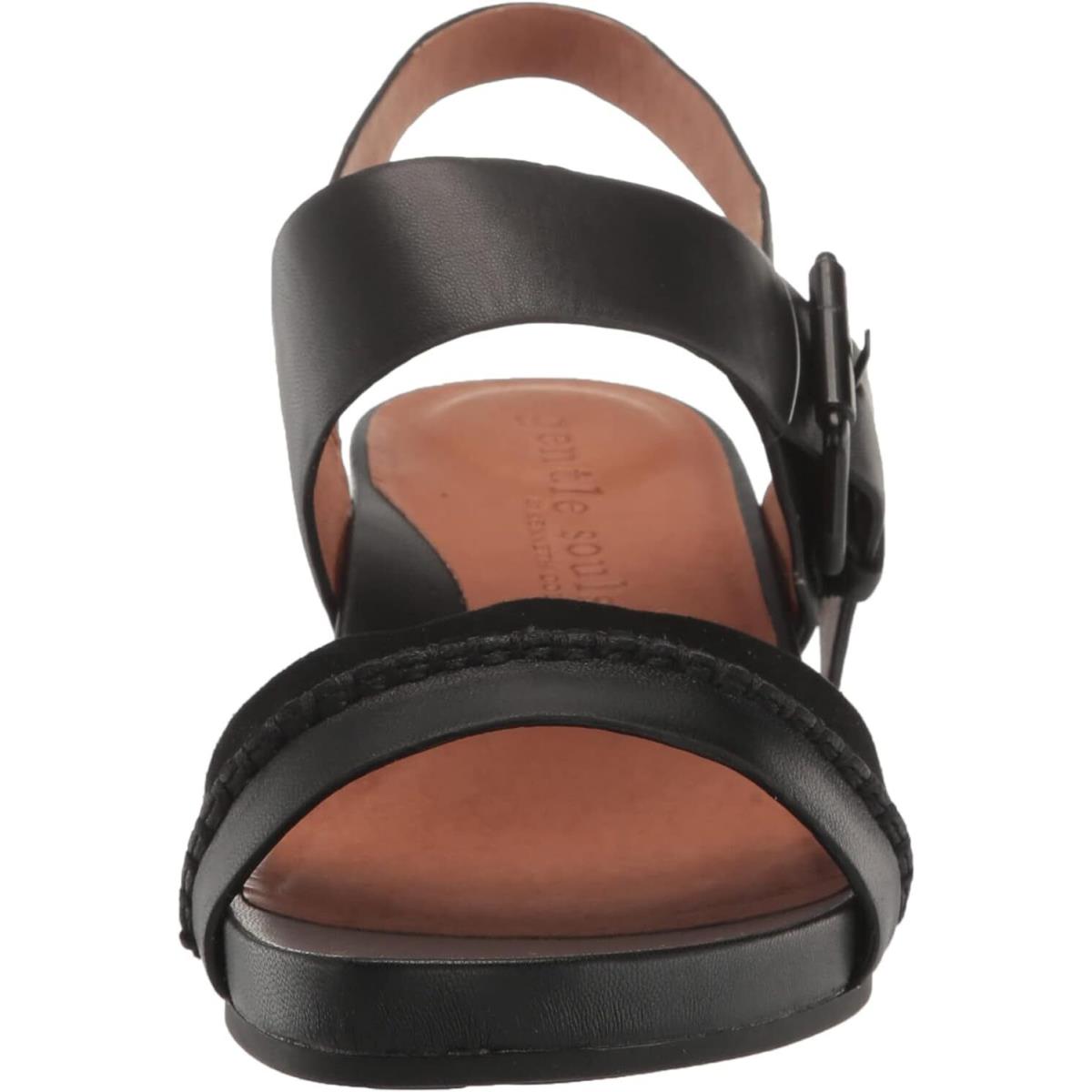 Gentle Souls by Kenneth Cole Women`s Giulia Wedge Sandal Black