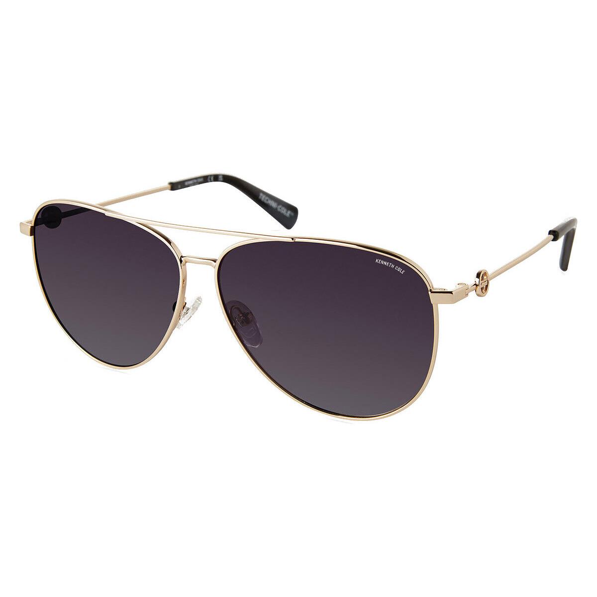 Kenneth Cole KC7270 Sunglasses Gold / Gradient Smoke 59mm