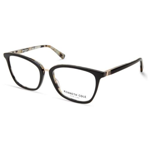 Kenneth Cole KC0328 005 Black Plastic Optical Eyeglasses Frame 55-17-140