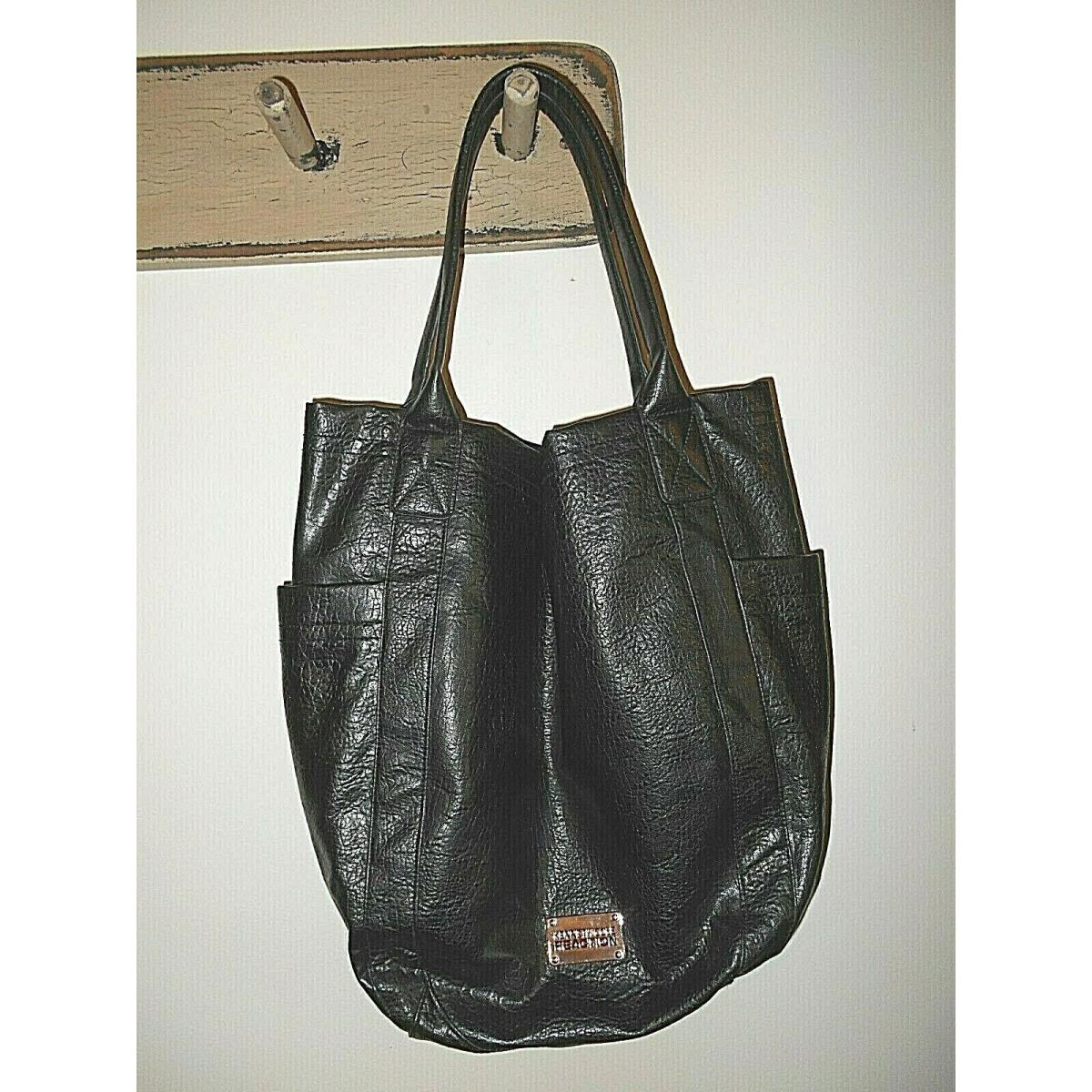 Kenneth Cole Black Pvc Tote Bag