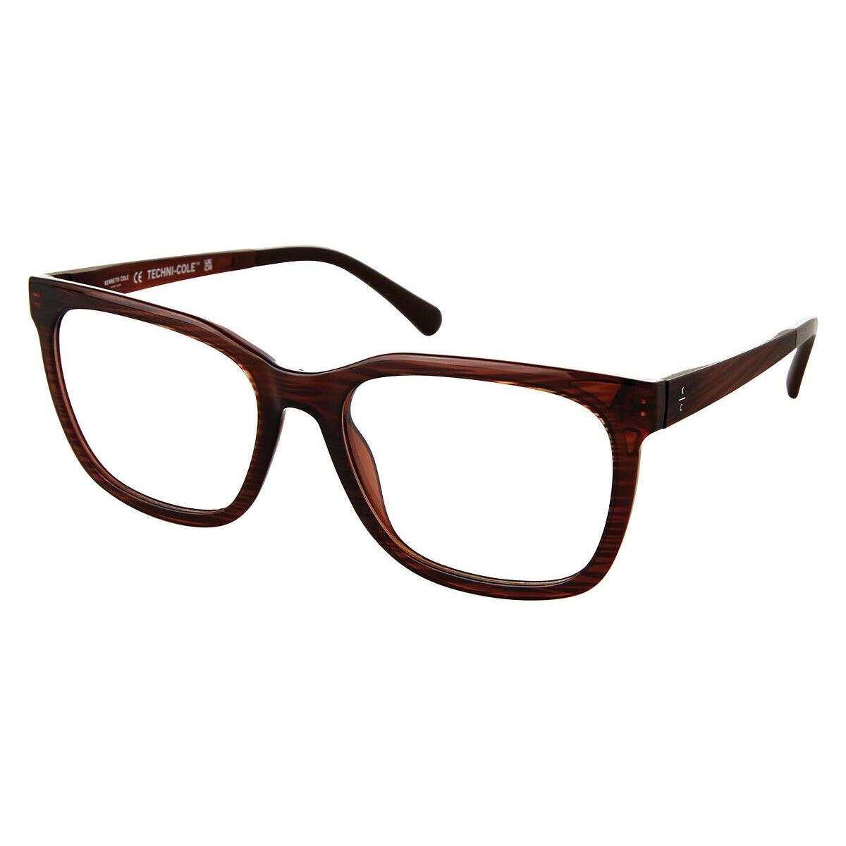 Kenneth Cole KC0357 Eyeglasses Women Matte Dark Brown 54mm