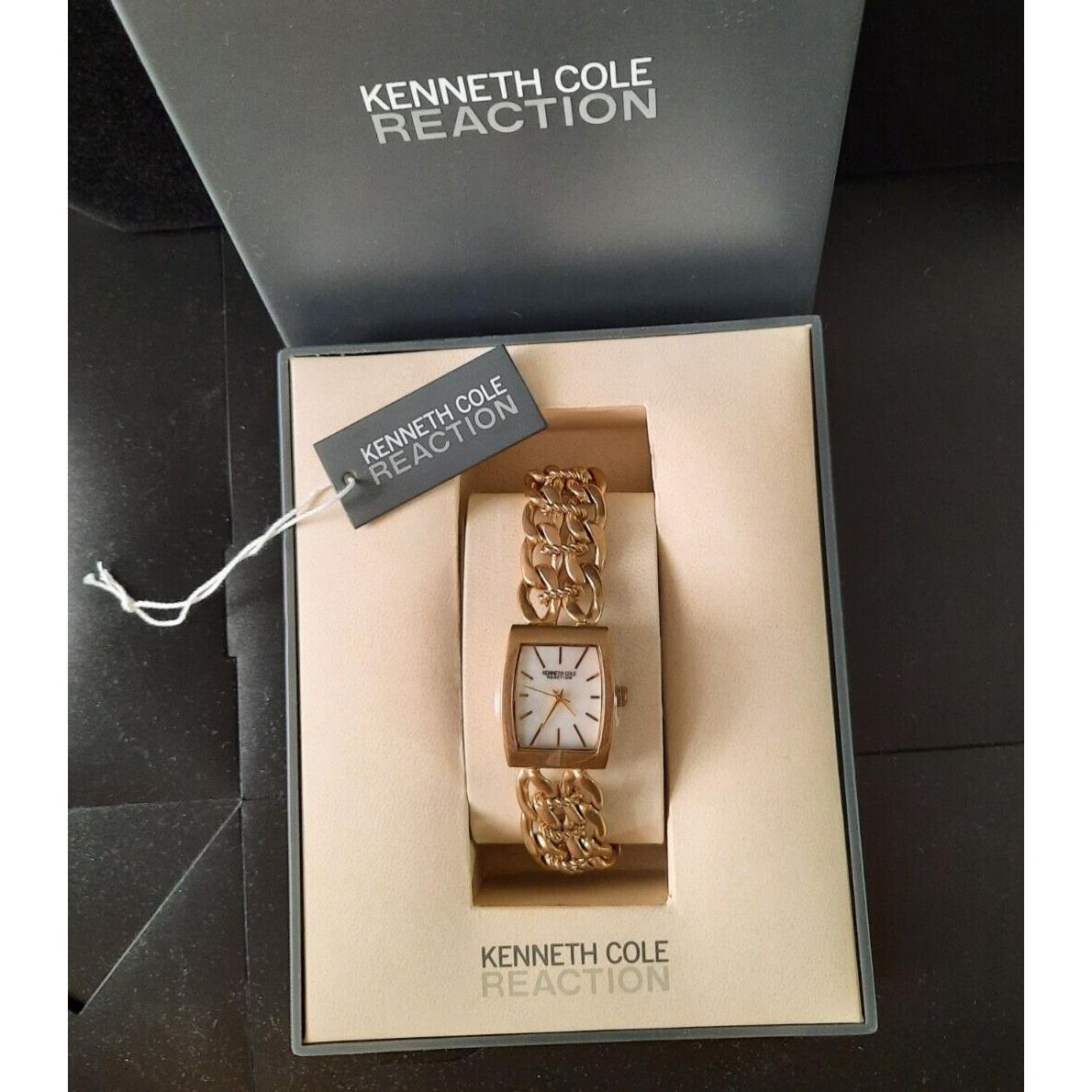 Vintage Kenneth Cole Reaction Ladies Goldtone Bracelet Watch