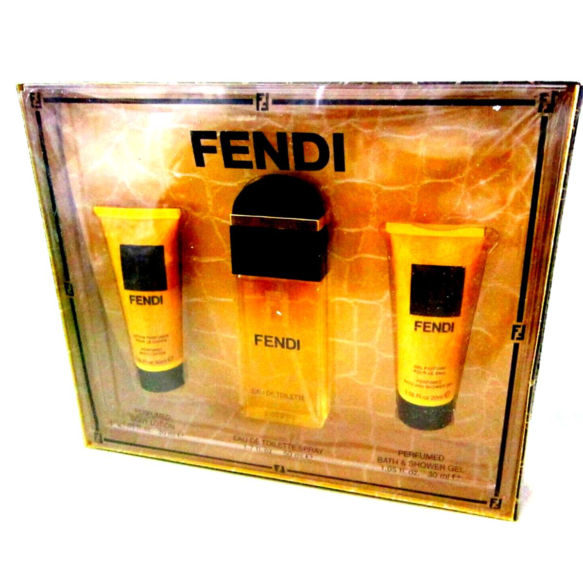 Fendi Set 1 7 oz Eau DE Toilette Spray Perfumed Body Lotion Bath Body Gel