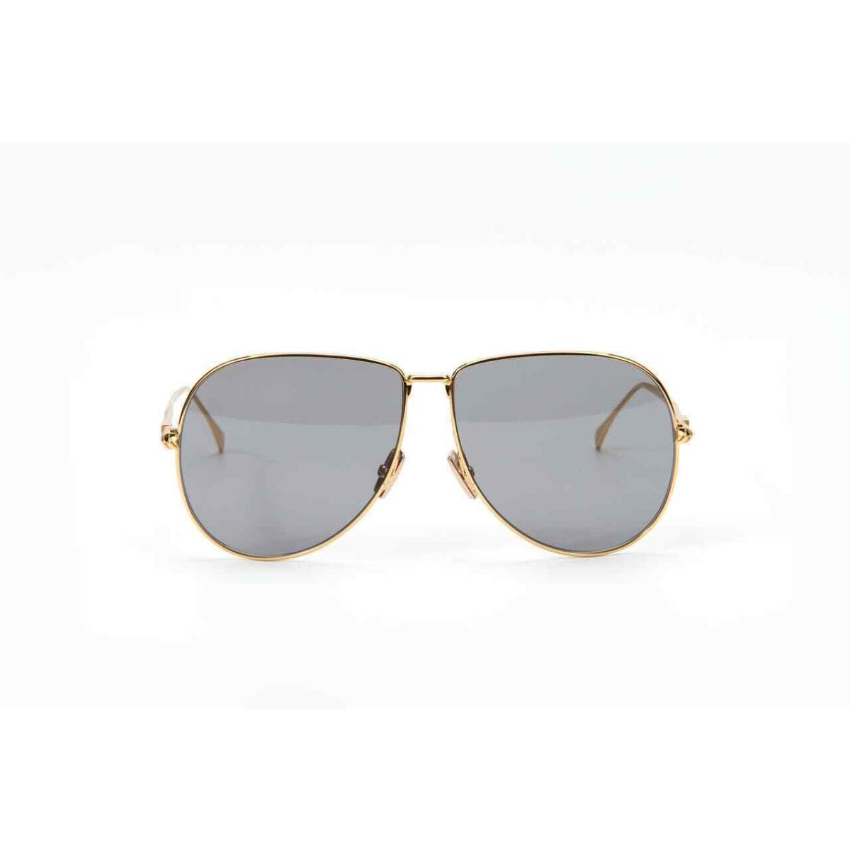 Fendi Gold Aviator Sunglasses w/ Gray Lenses FF0437/S