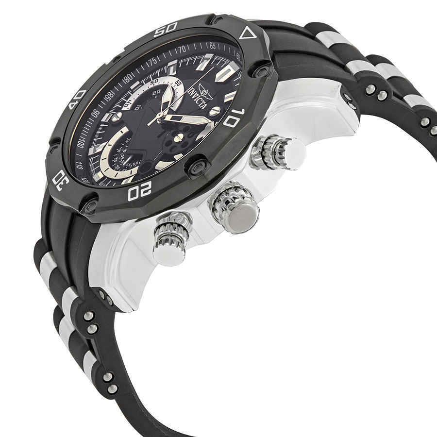 Cartier Invicta Pro Diver Chronograph Black Dial Men`s Watch 22797