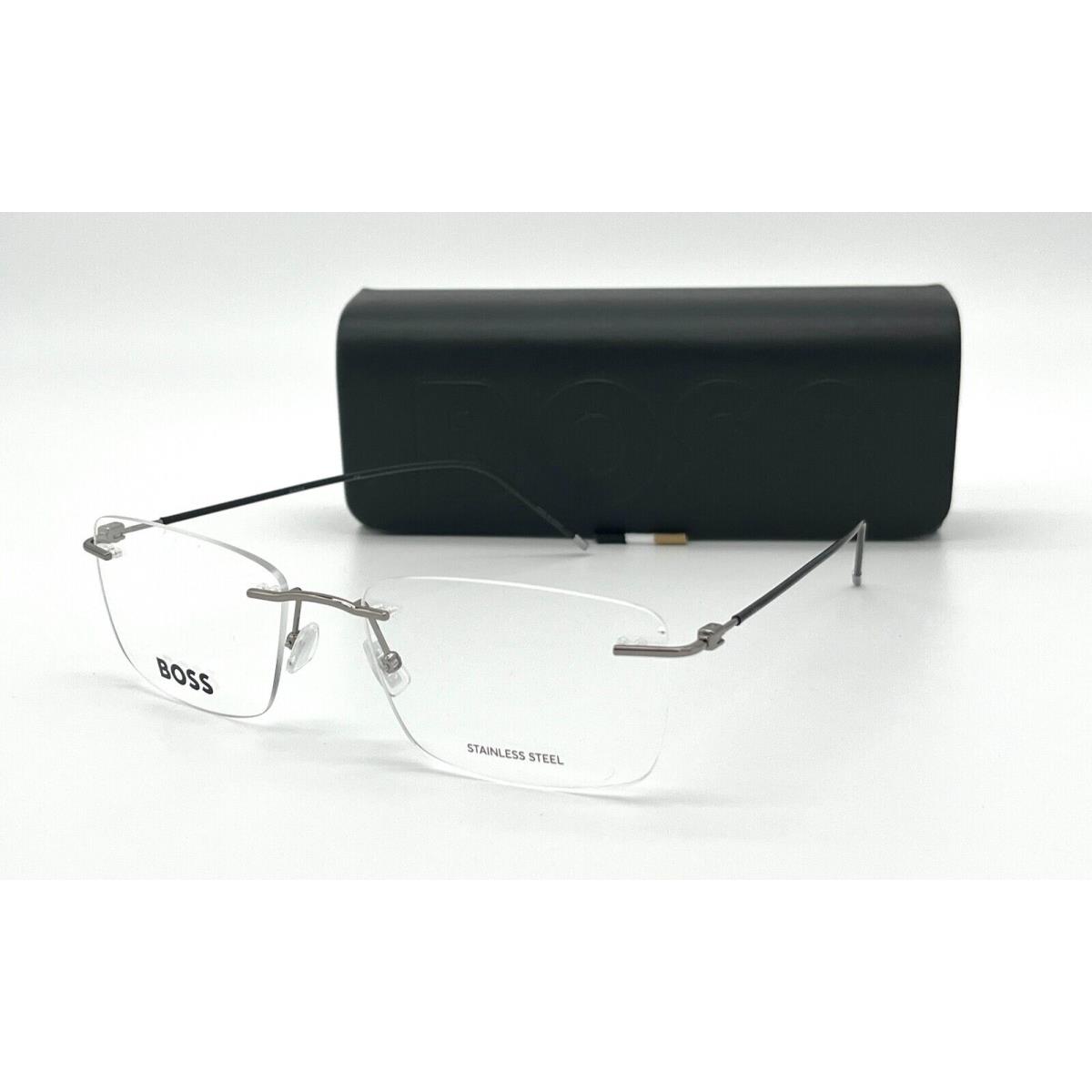 Hugo Boss 1421 06LB Ruthenium Black / Demo Lens 57mm Eyeglasses