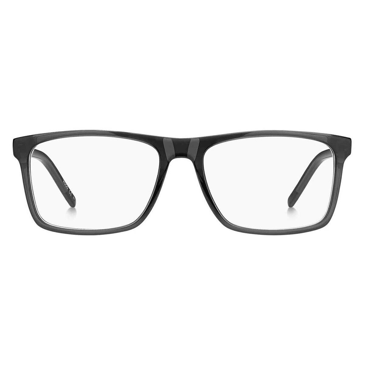 Hugo Boss HG 1198 Eyeglasses Men Gray Rectangle 56mm