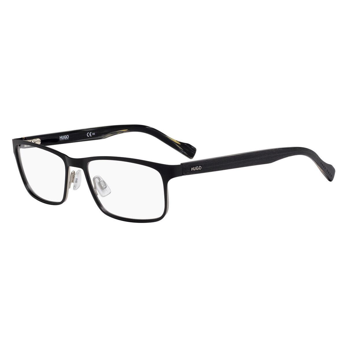 Hugo Boss 0151 Eyeglasses Men 0003 Matte Black Rectangle 53mm